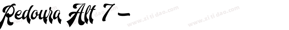 Redoura Alt 7字体转换